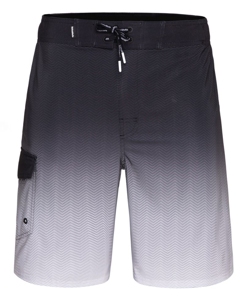 Men's 9" NO Liner Board Shorts Elastic Waist Quick Dry Swim Trunks