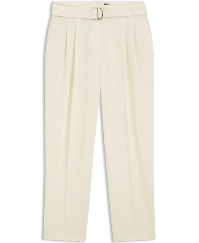 BOSS by Women's Japanese Crepe Tapered-Fit Pants