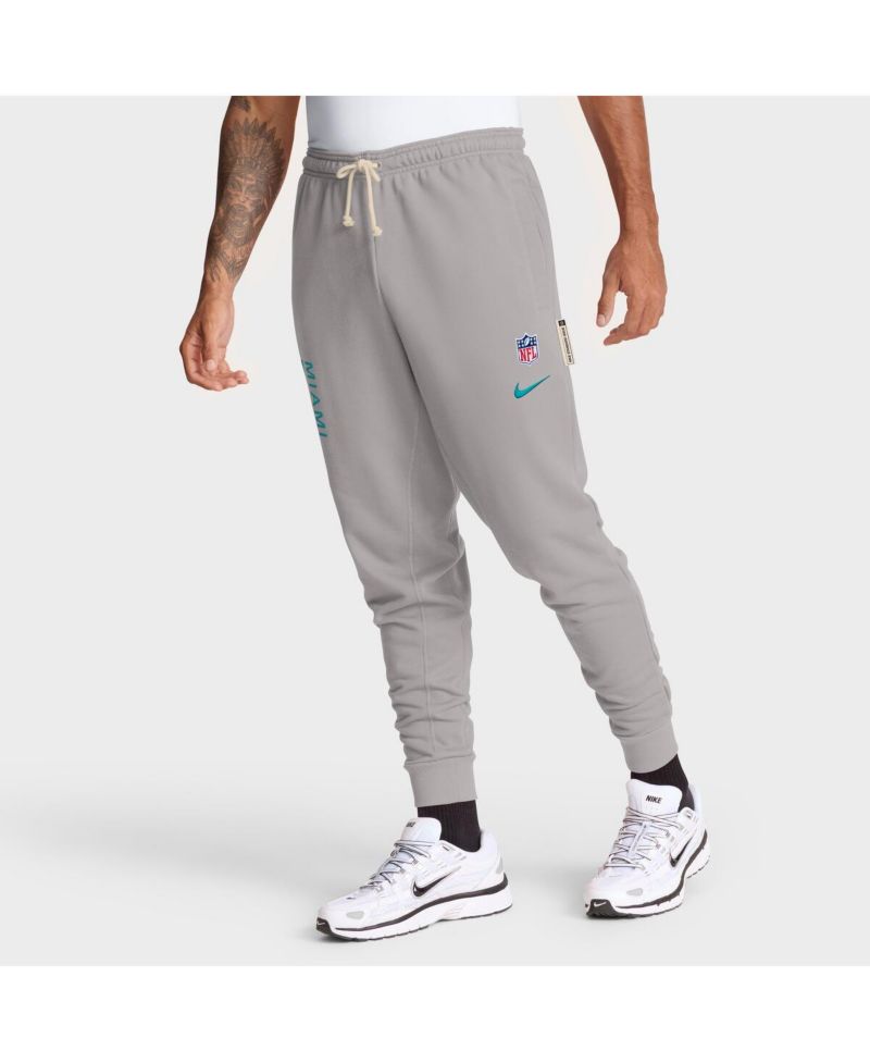 Men's Gray Miami Dolphins Sideline Ground Game Performance Taper Pants
