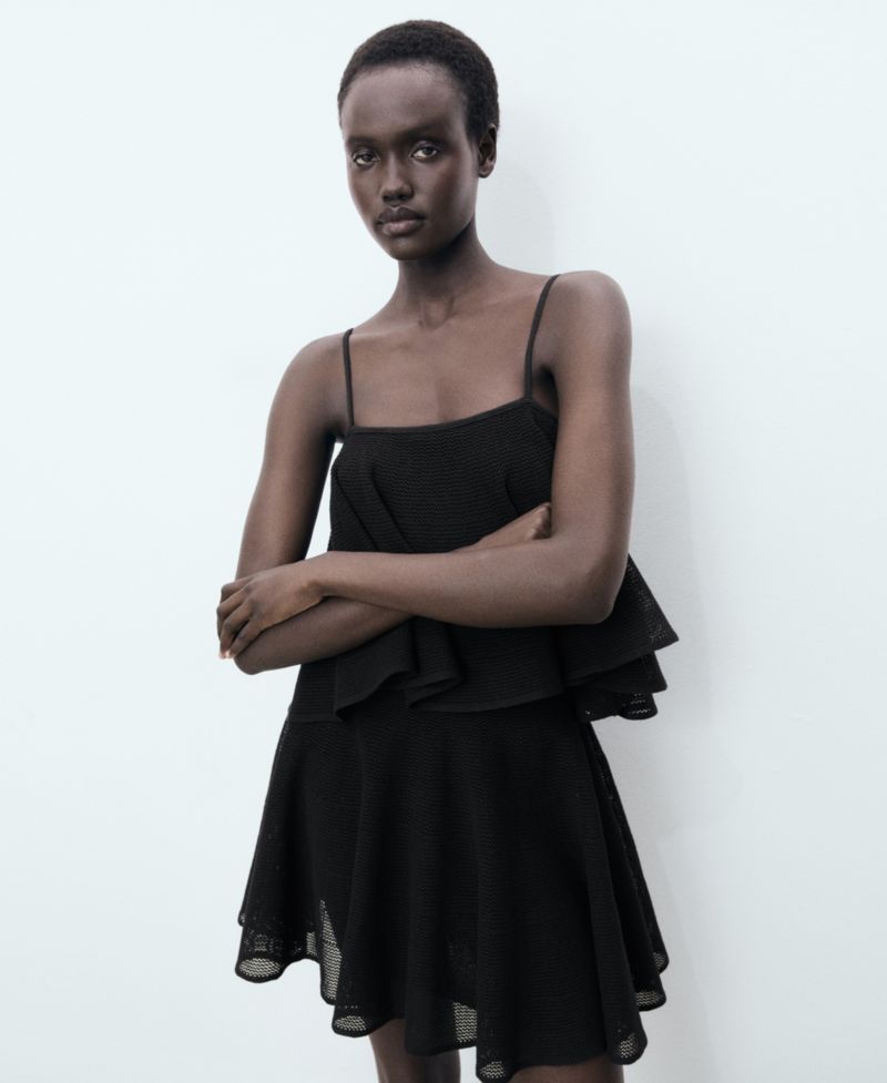 Women's Ruffle Knit Dress
