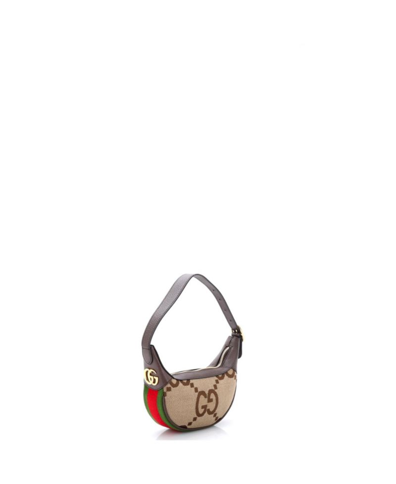 Mini Ophidia Half Moon Bag Jumbo GG Canvas
