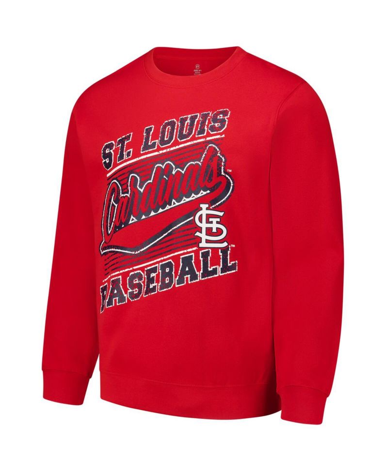 Men's Red St. Louis Cardinals Pullover Sweatshirt