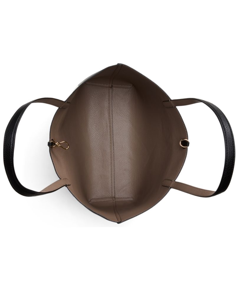 Faux-Leather Reversible Extra-Large Tote Bag