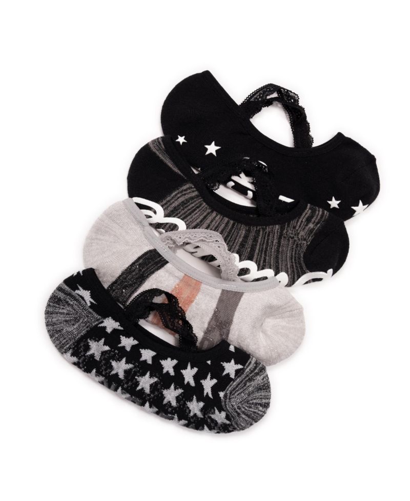 Women's Studio Socks - Criss Cross Ballerina 4PK