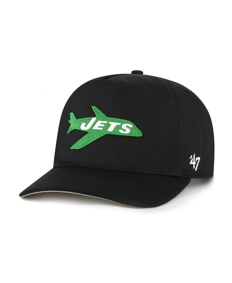 Men's Black New York Jets Hitch Adjustable Hat