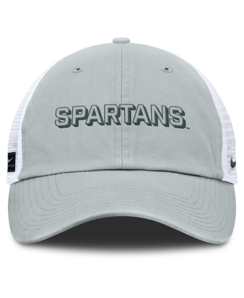 Men's Gray Michigan State Spartans 2025 Gameday On-Field Club Adjustable Trucker Hat