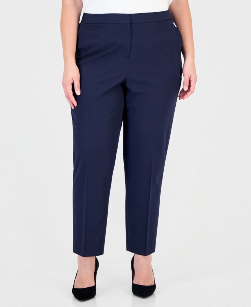 Plus Size Classic Pant Straight-Leg Mid-Rise Pants