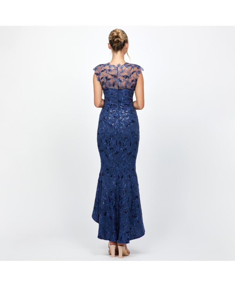 Women's Phoebe Cap Sleeve Hi Lo Dress