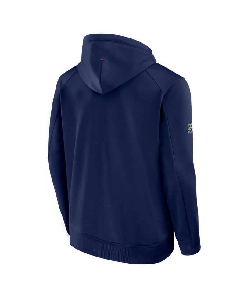 Men's Navy New York Rangers Authentic Pro Rink Hoodie