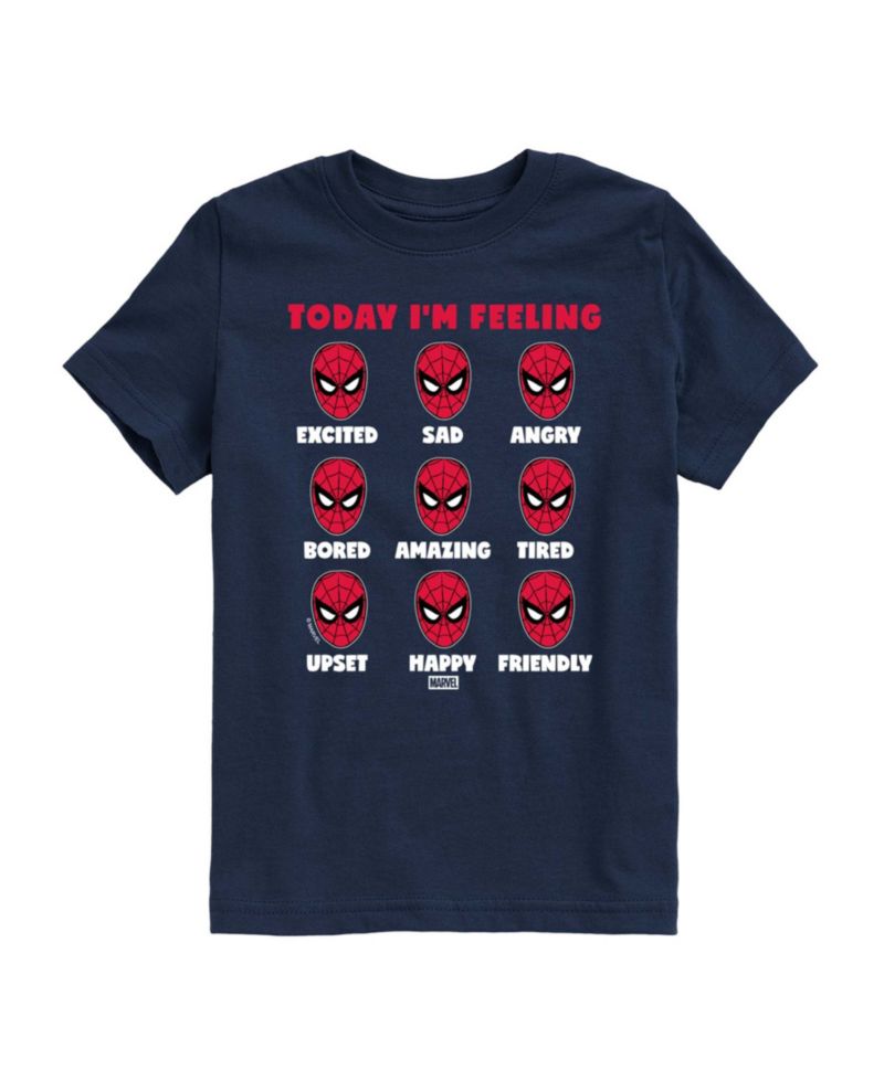 Boys' 8-20 Spider-Man Today I'm Feeling Moods Youth Short-Sleeve Graphic T-Shirt