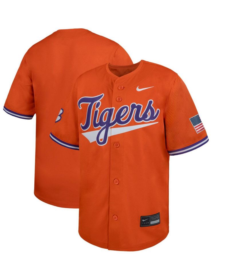 Big Boys and Girls Orange Clemson Tigers Limited Baseball Jersey