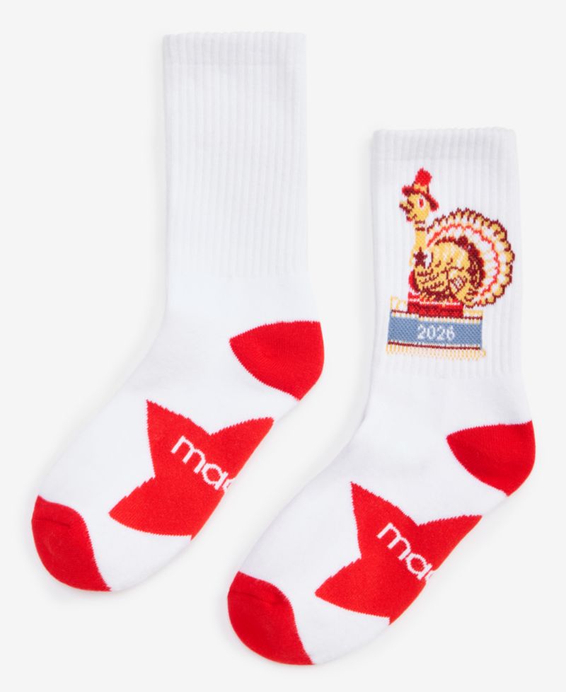100th Thanksgiving Day Parade Adult Unisex Tom Turkey Crew Socks