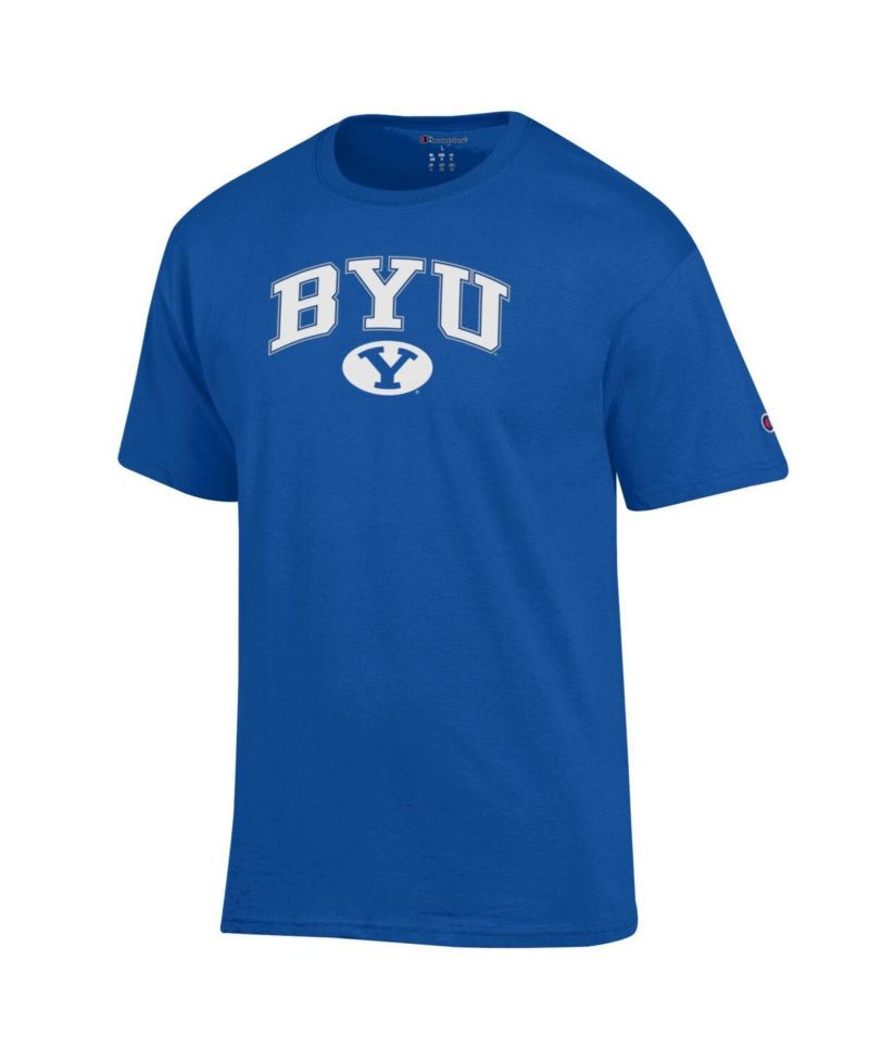 Men's Royal BYU Cougars Arched Logo T-Shirt