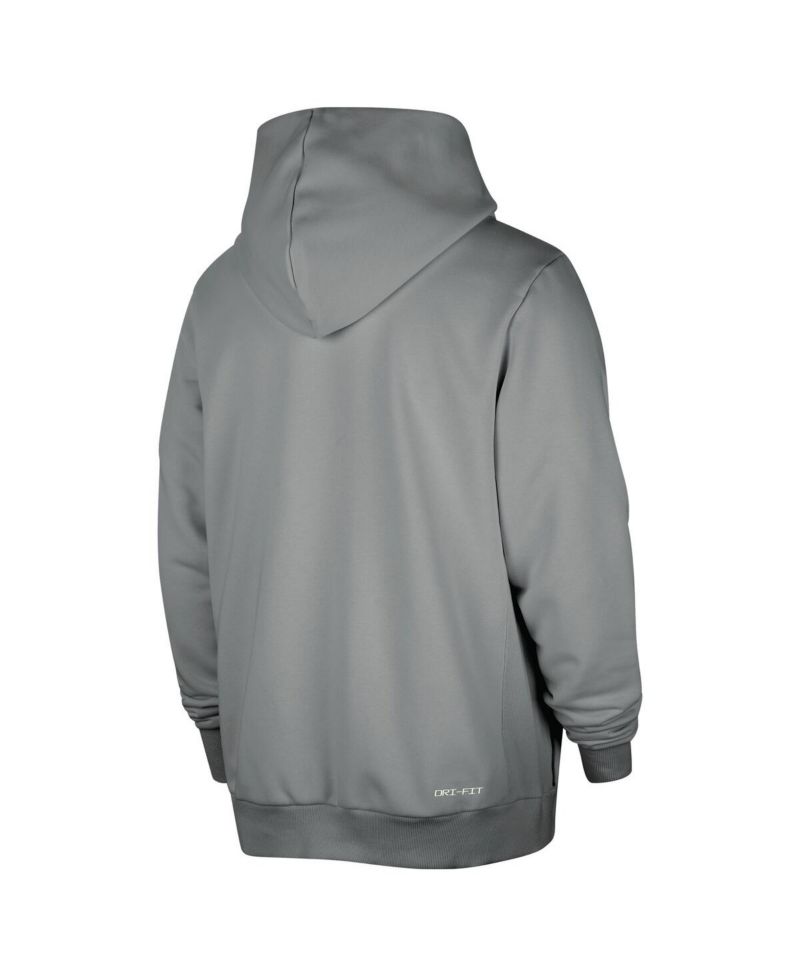 Men's Gray Brooklyn Nets Authentic Standard Issue Full-Zip Hoodie Jacket