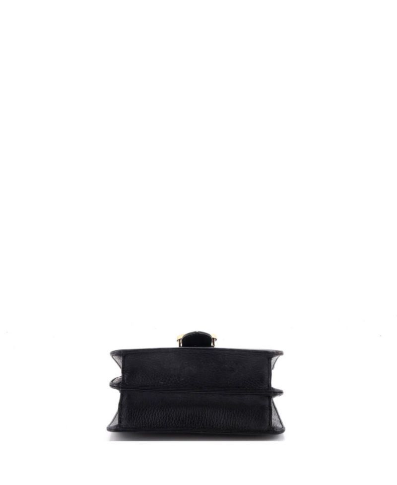 Small Interlocking Shoulder Bag Leather