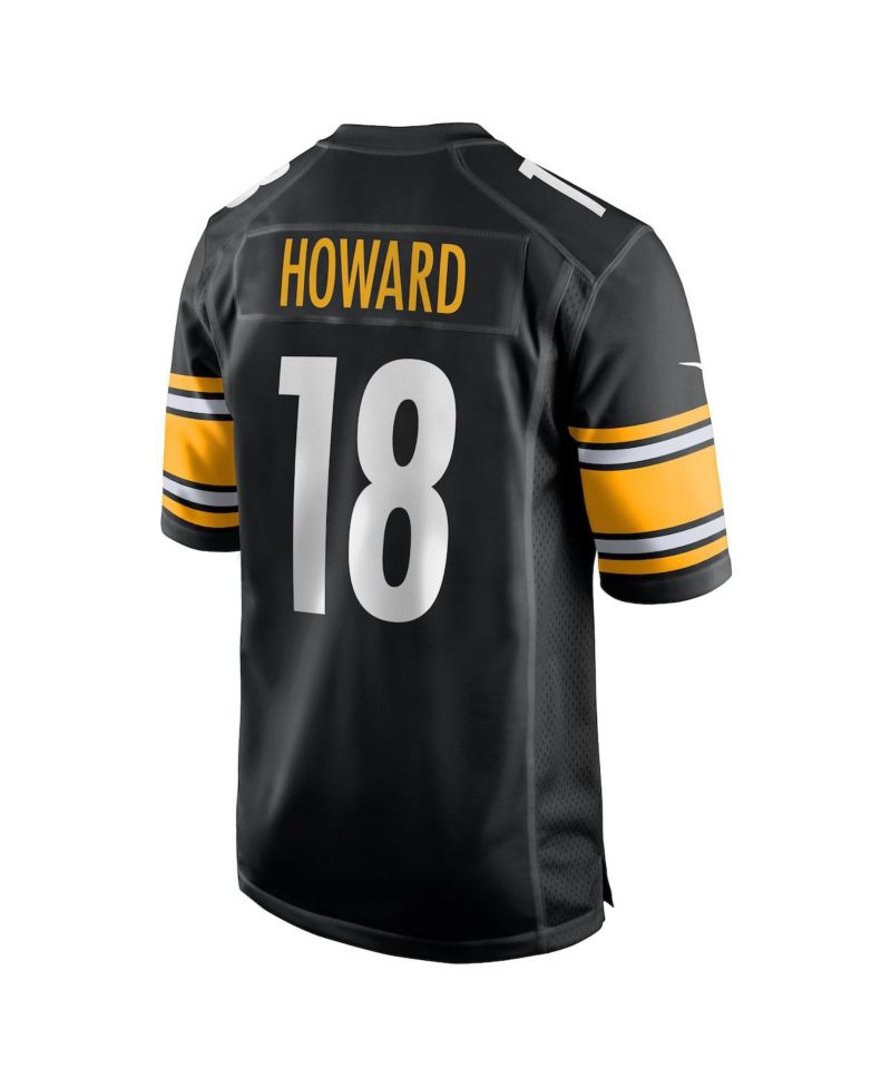 Men's Will Howard Black Pittsburgh Steelers Team Game Jersey