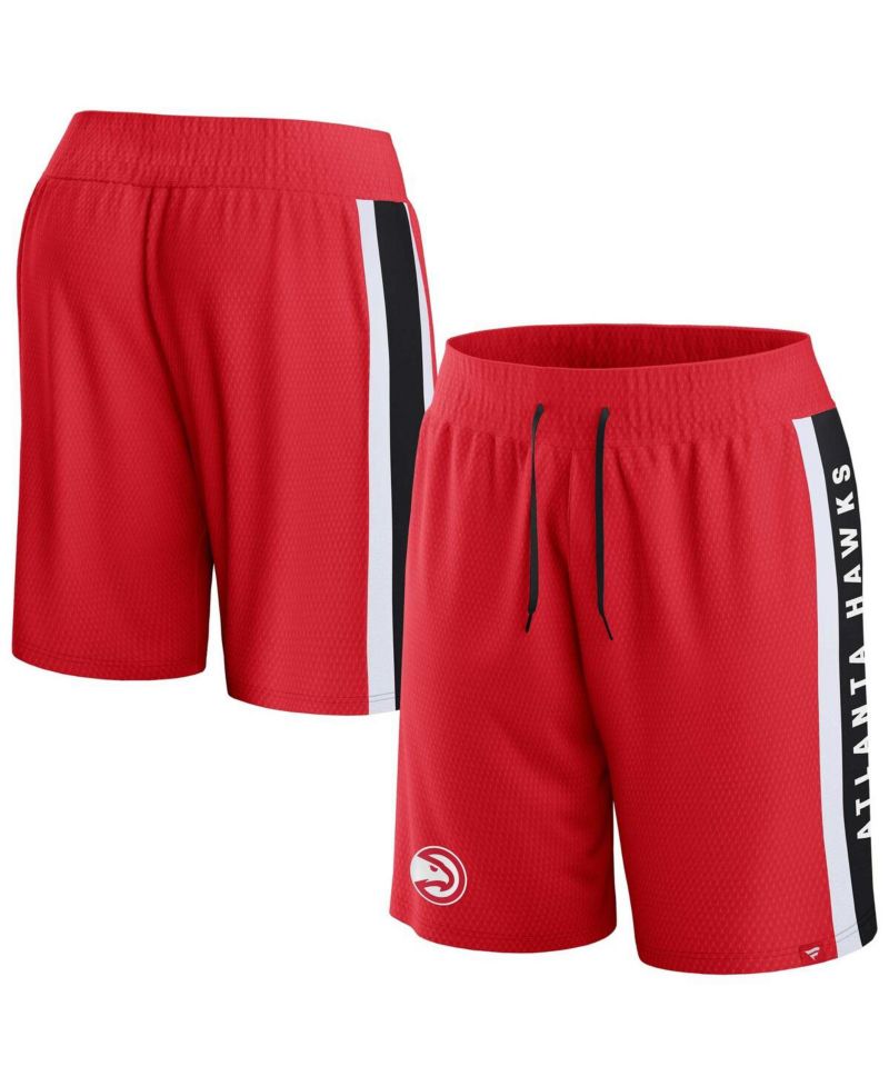 Men's Red Atlanta Hawks Referee Iconic Mesh Shorts