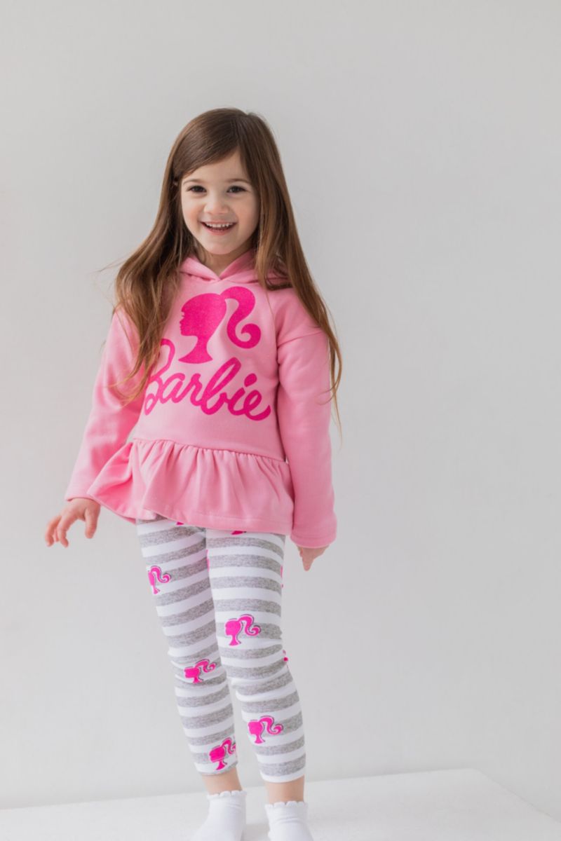 Girls' 2-Piece Fleece Hoodie and Leggings Set