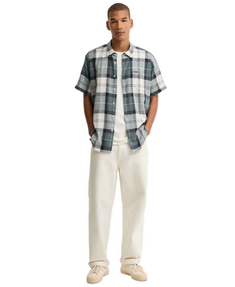 Men's Croft Tartan Regular-Fit Short-Sleeve Shirt