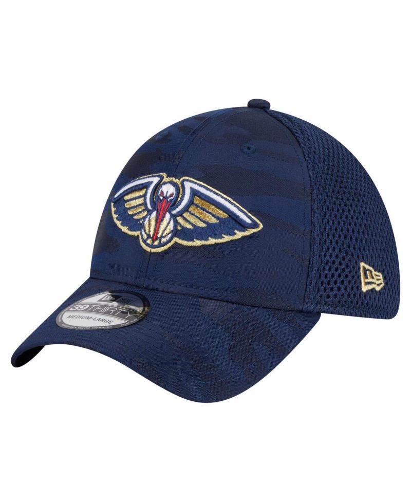 Men's Navy New Orleans Pelicans Subtle Camo 39THIRTY Flex Hat