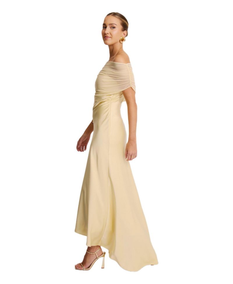 Women's Bardot Satin Maxi Dress