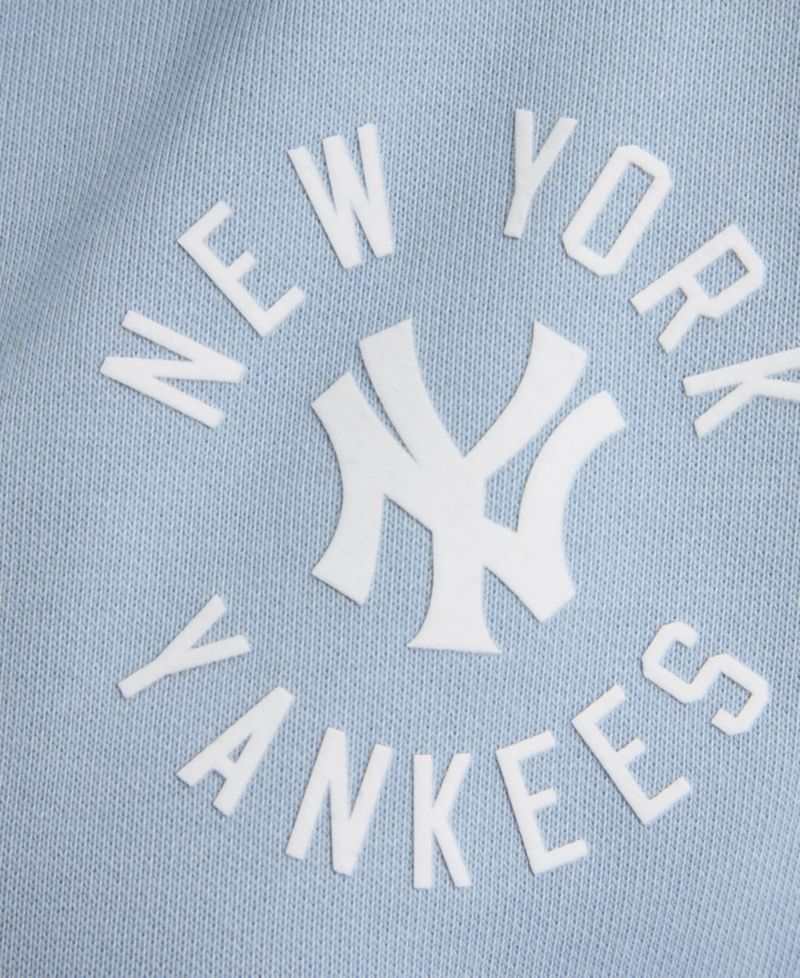 Women's New York Yankees Iconic Cropped Short Sleeve Polo Sweatshirt