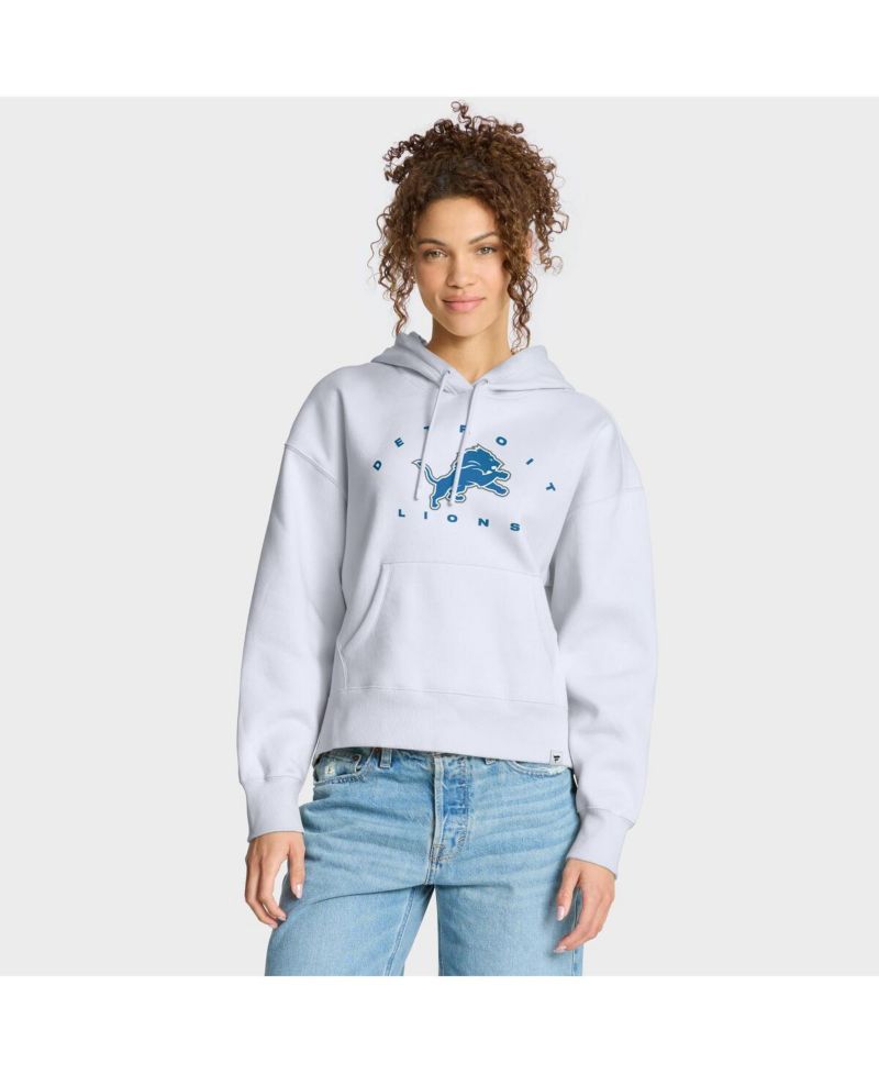 Women's White Detroit Lions Eligible Receiver Legacy Pullover Hoodie