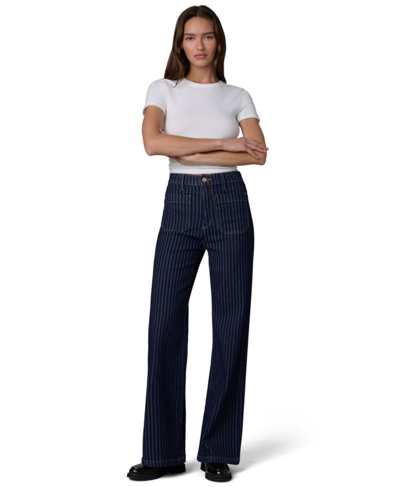 Women's Mia High-Rise Wide-Leg Patch Pocket Jeans