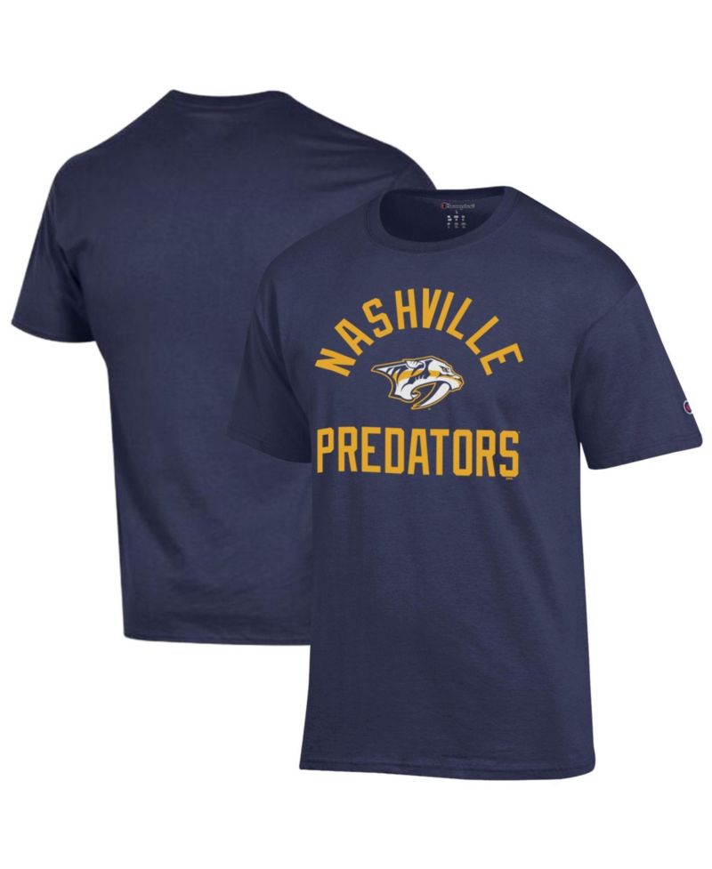 Men's Navy Nashville Predators Primary Logo Jersey T-Shirt