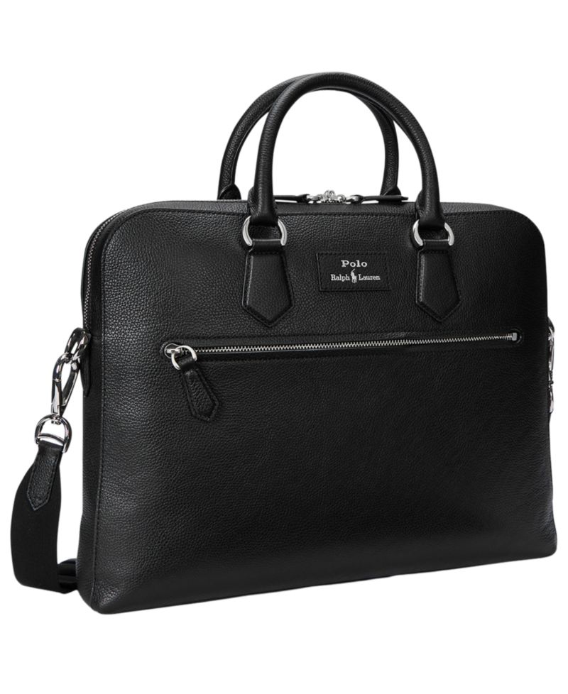 Men's Pebbled Leather Commuter Bag