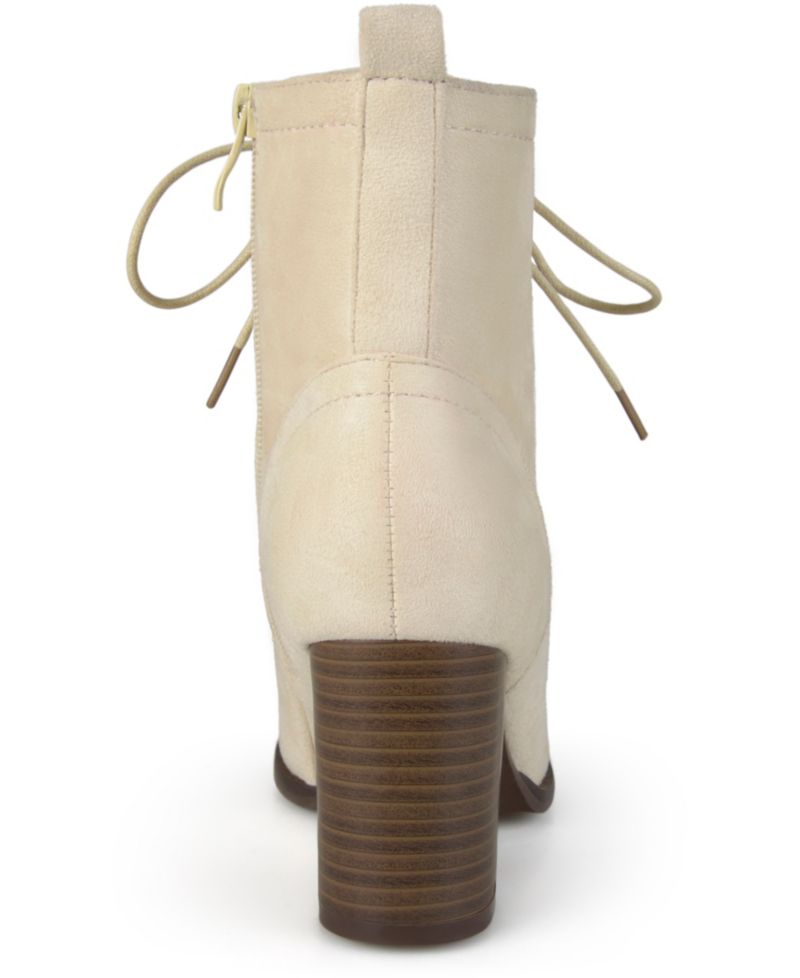 Women's Baylor Lace Up Stacked Heel Booties