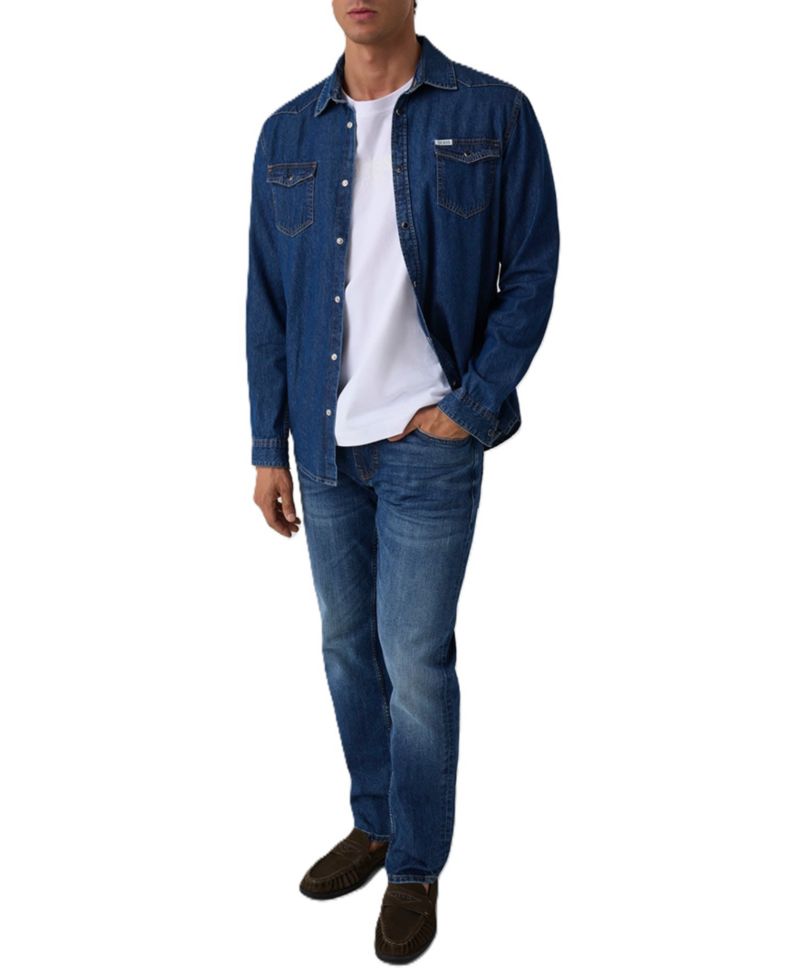 Men's Truckee Western Long-Sleeve Denim Shirt