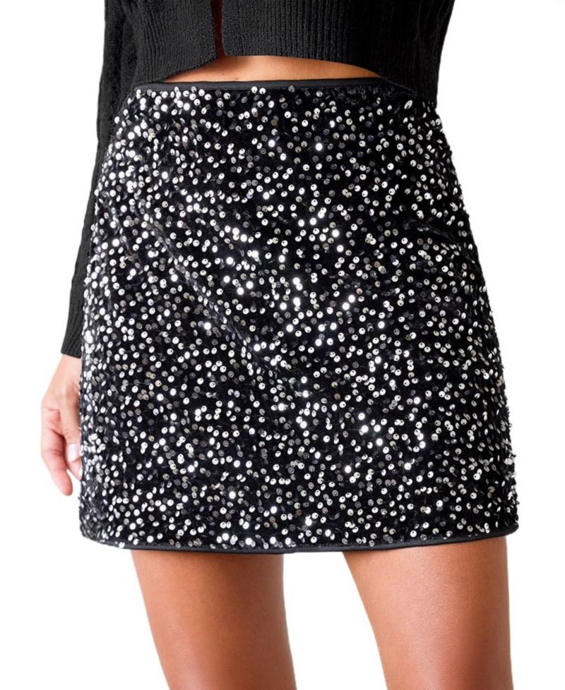 Women's Show Stopper Black Mini Skirt