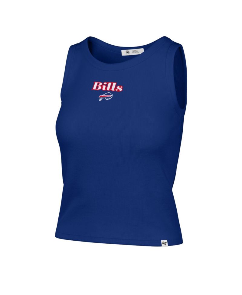 Women's Buffalo Bills Cropped Ribbed Cotton-Blend Tank Top