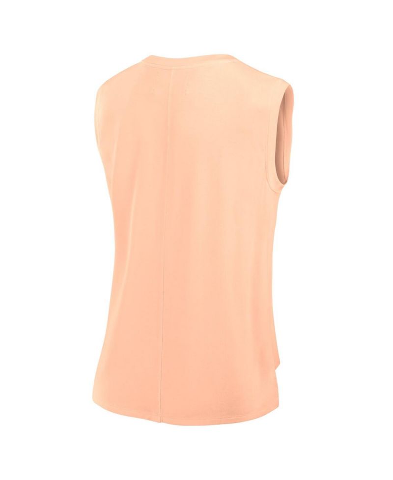 Women's Orange Michigan Wolverines Studio Gym Tank Top