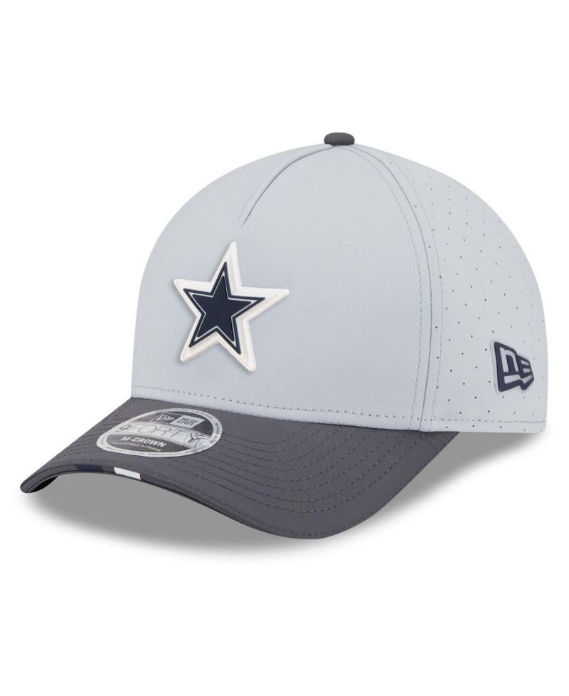 Men's Gray/Graphite Dallas Cowboys 2025 NFL Training Camp A-Frame 9FORTY Adjustable Hat