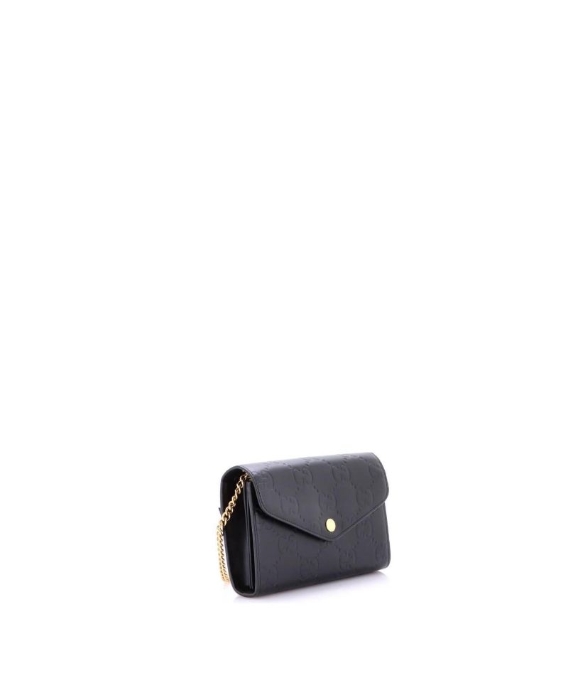 Envelope Wallet on Chain Guccissima Leather