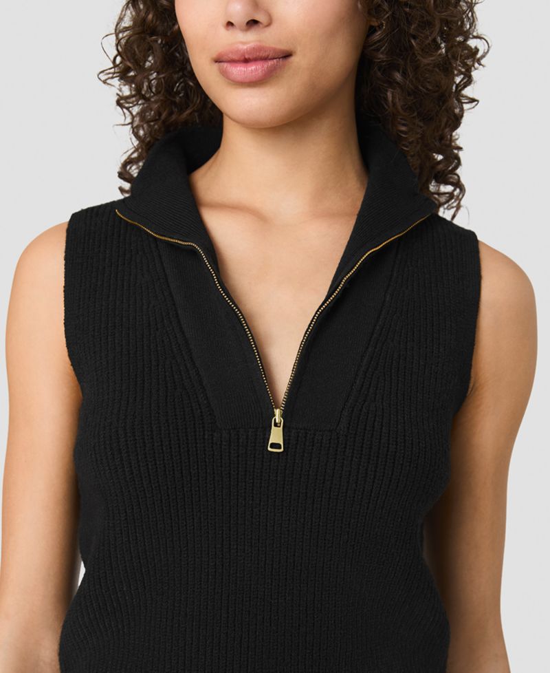 Women's Marley Collared V-Neck Rib Knit Top