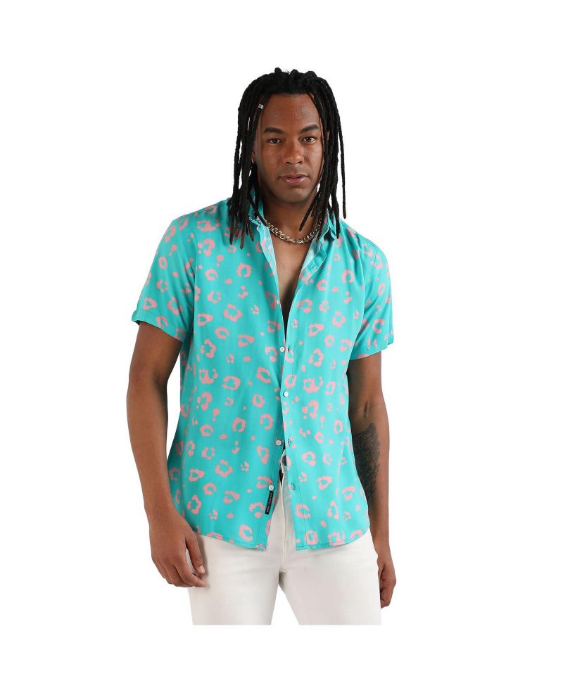 Men's Flower Block Shirt