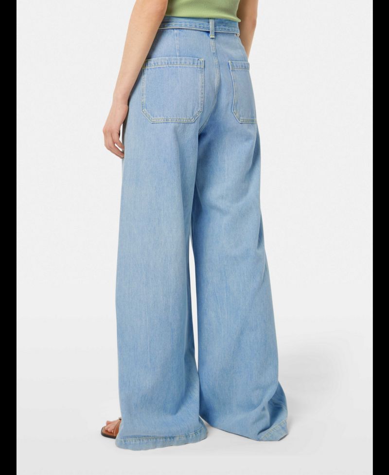Women's The Wave Wide Leg Jeans, Luna Blue Light, 25x30