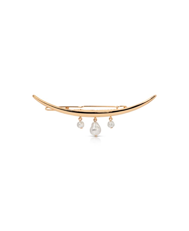 Mermaid Faux Cultivated Pearl Barrette
