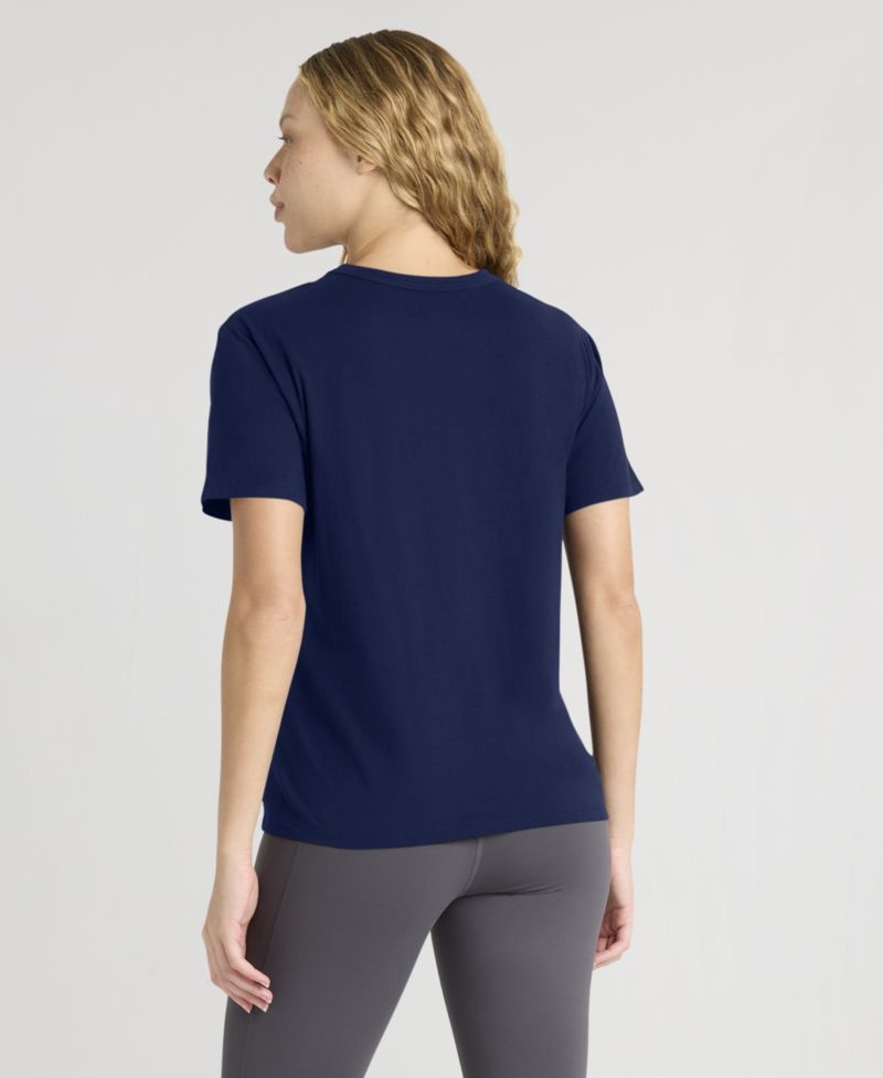 Women's College Navy Seattle Seahawks Essential Legacy T-Shirt
