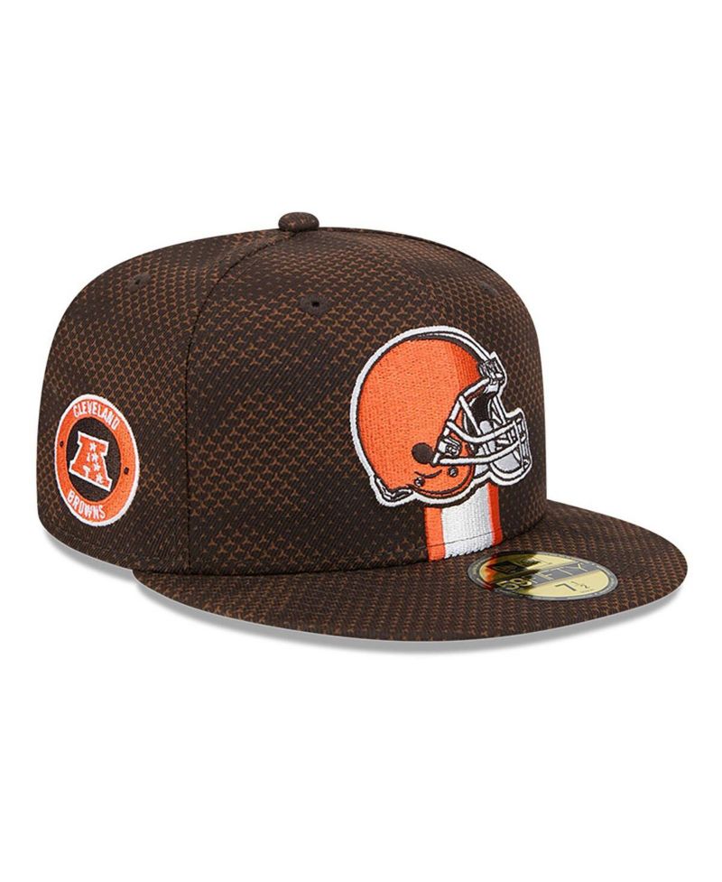 Men's Brown Cleveland Browns 2024 Sideline 59FIFTY Fitted Hat