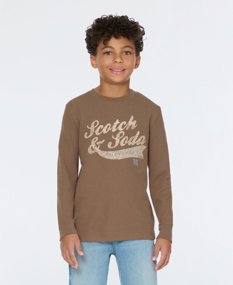 Big Boys Long Sleeve Thermal Graphic Tee