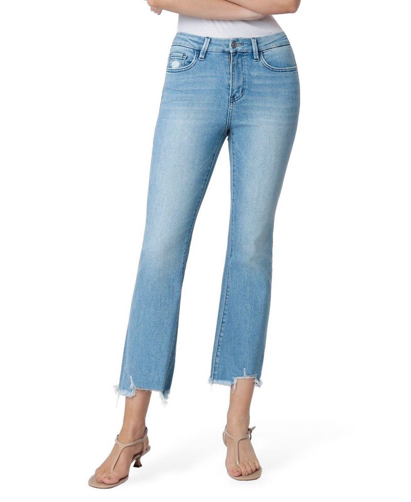 Women's High Rise Seamless Waistband Kick Flare Jeans