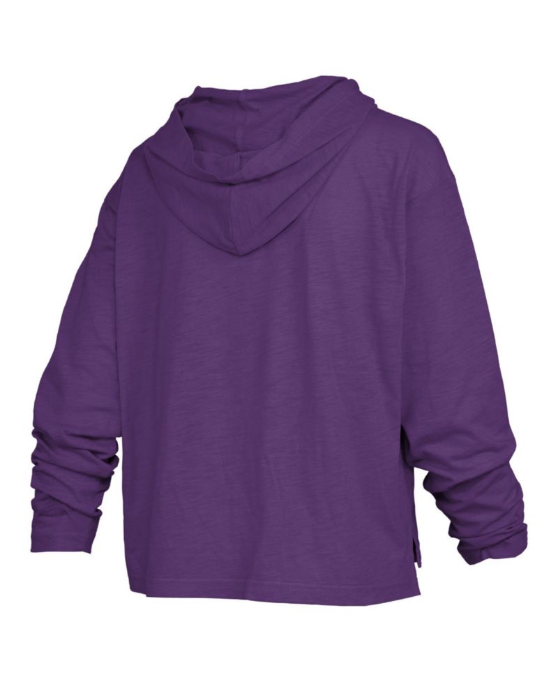 Women's Castillo Oversized Slub Long Sleeve Hooded T-Shirt