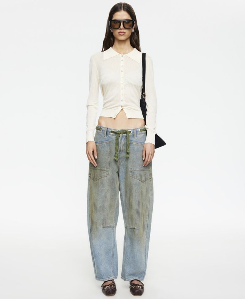 Women's Rush Hour Tie-Front Side Jeans