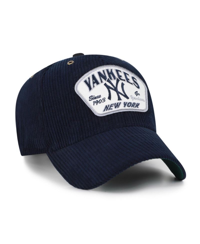 Men's and Women's '47 Navy New York Yankees Accordia Corduroy MVP Adjustable Hat