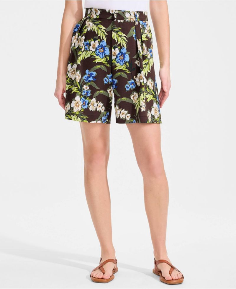 Women's Creaseless High Rise 8" Shorts