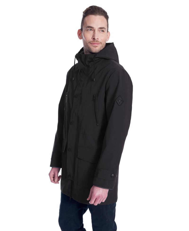 Men's Banks | Hooded Drawstring Raincoat